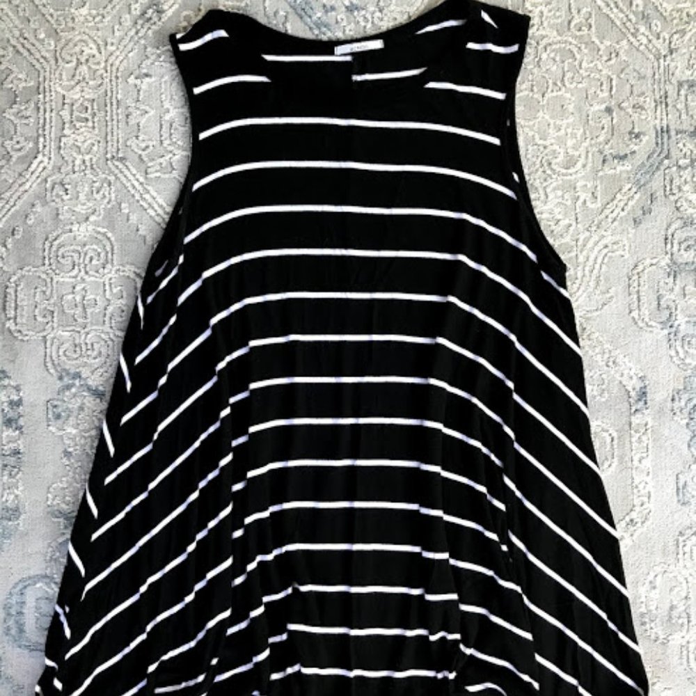 Sleeveless tunic style tank